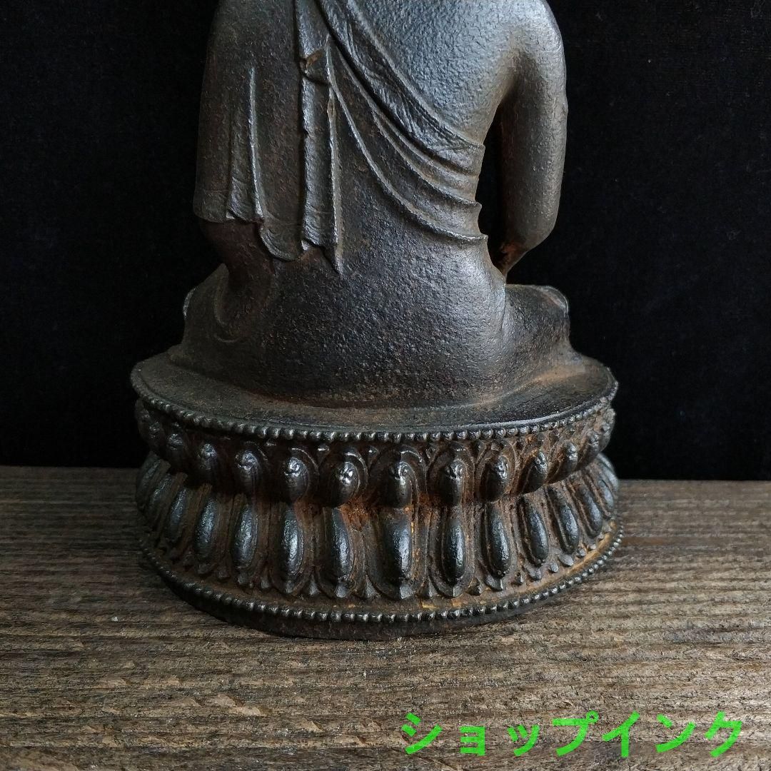 鉄器 鉄仏 釈迦牟尼坐像 工芸品 美術品 置物 - メルカリ