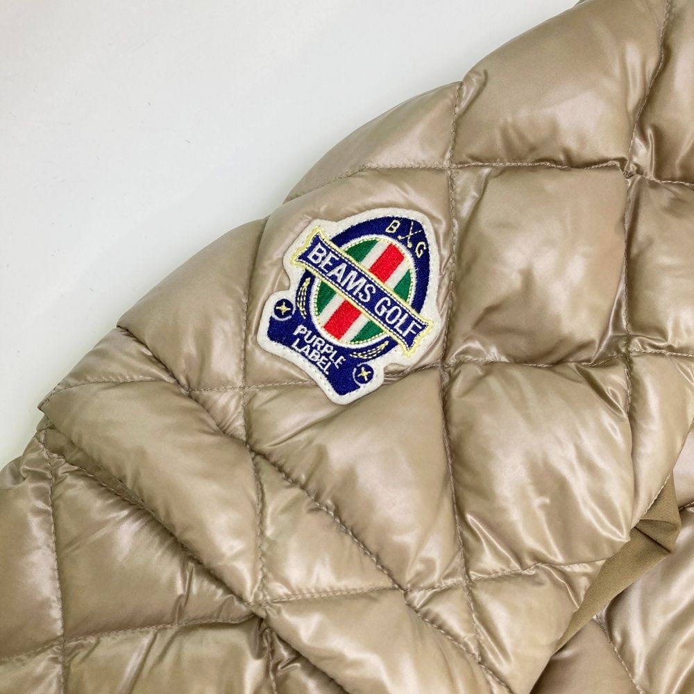 最上質。 サイズ S BEAMS GOLF ビームスゴルフ 2WAY ダウン 長袖ジップジャケット カーキ系 240101476114 ゴルフウェア レディース ストスト 準備万端の