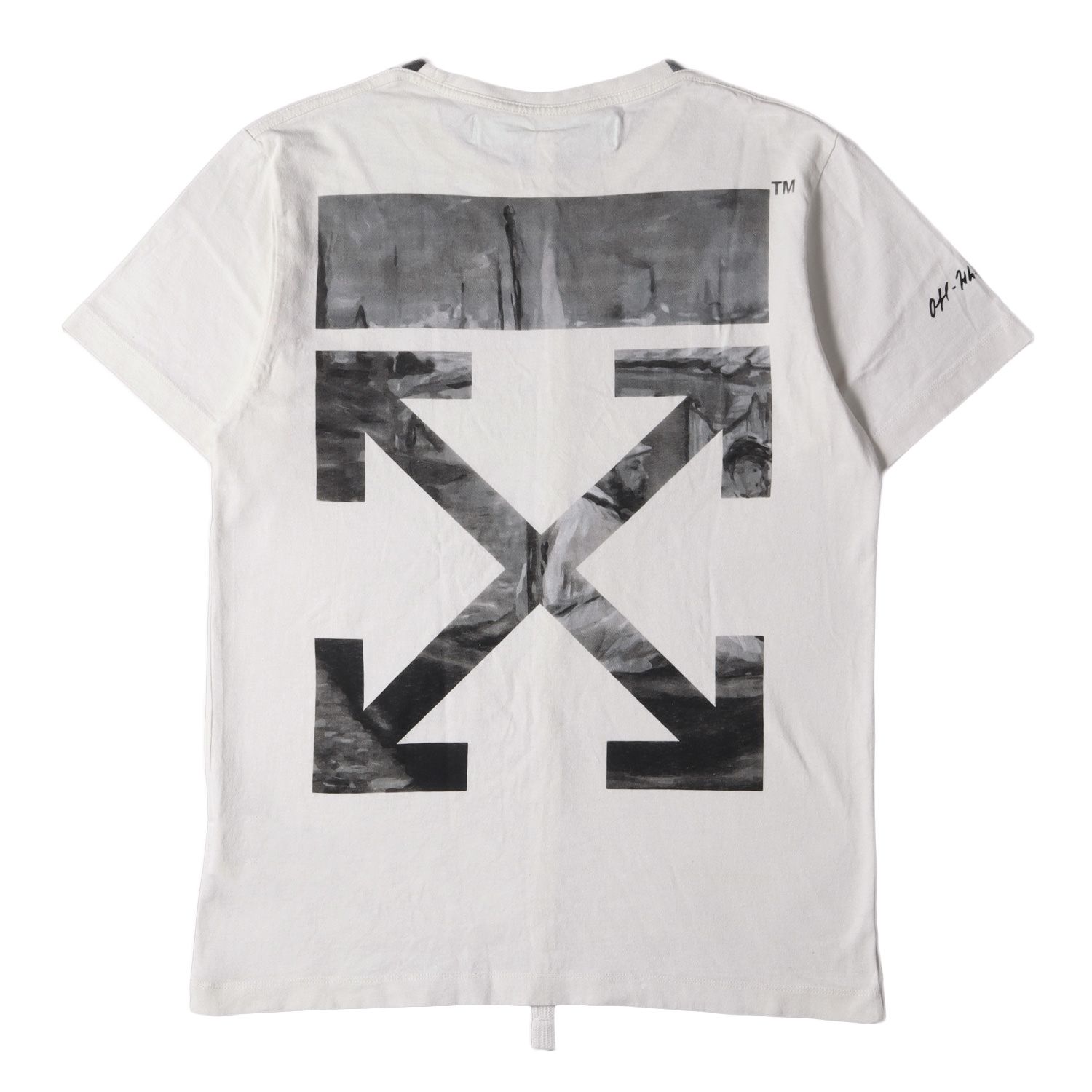 メンズOFF-WHITE オフホワイト Tシャツ サイズ:M 絵画 グラフィック