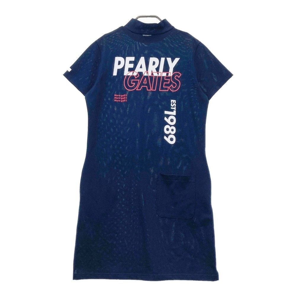 パーリーゲイツ❤︎ネイビーゴルフワンピース サイズ：1 PEARLY GATES パーリーゲイツ ハイネック 半袖