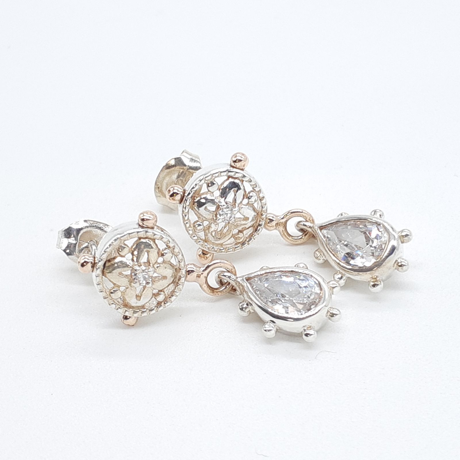 LOVE＆HATE ラブアンドヘイト ピアス SILVER 925 K10 ジルコニア