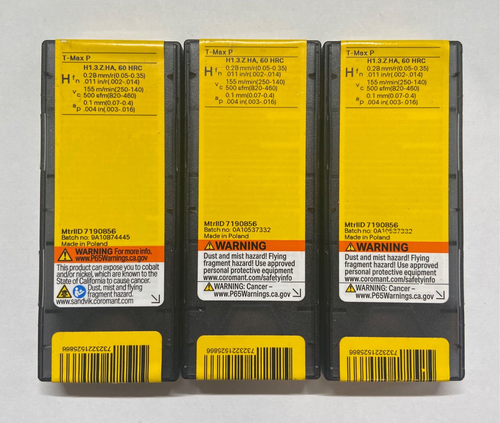 サンドビックSANDVIK CBNチップ CNGA120408S01520HWG 7115 3箱