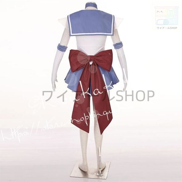 土萠ほたるセーラーコスプレ衣装戦闘服 ウィッグcos靴頭飾り道具手杖コスチューム