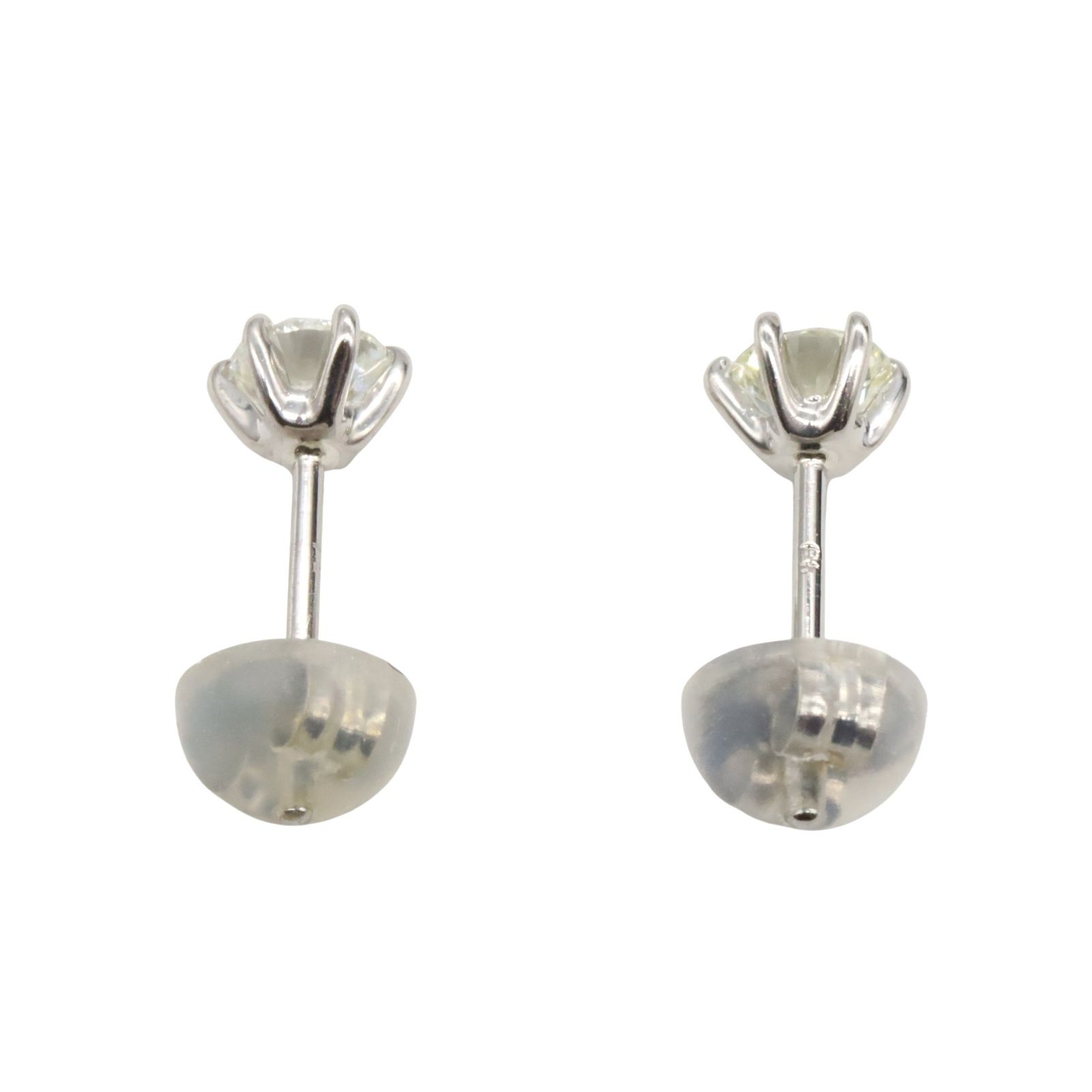 ジュエリー JEWELRY ピアス ダイヤモンド ピアス ﾀﾞｲﾔ 0.8g Pt900プラチナ ダイヤモンド ピアス レディース Used A