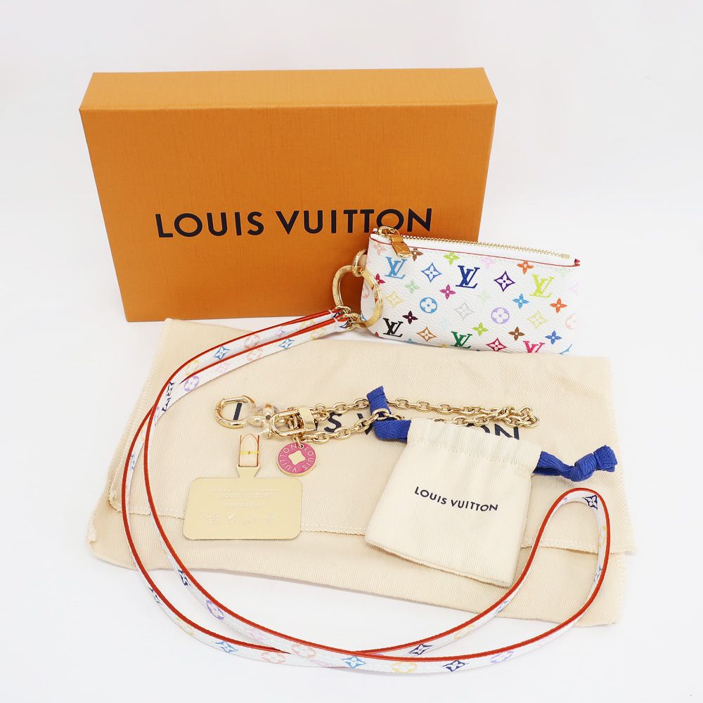 天白】ルイヴィトン フォンホルダー LV×TM 村上隆コラボ M14099