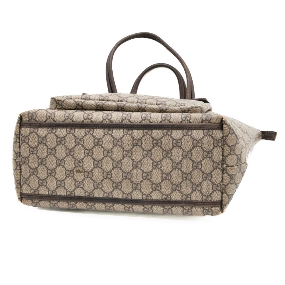 GUCCI ベージュ ブラウン トートバッグ グッチ 108832 GGスプリーム トートバッグ ハンドバッグ