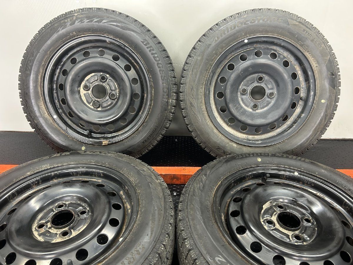 BS BLIZZAK VRX2 165 65R14 スタッドレス トヨタ 純正スチールホイール 14インチ 5J4HPCD100 35 20年製 バリ溝 ルーミー等 STP030
