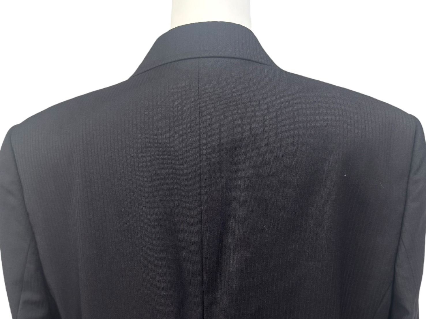 【極美品】ARMANI COLLEZIONI セットアップスーツ黒　3B 48 極美品 Emporio Armani エンポリオアルマーニ セットアップ