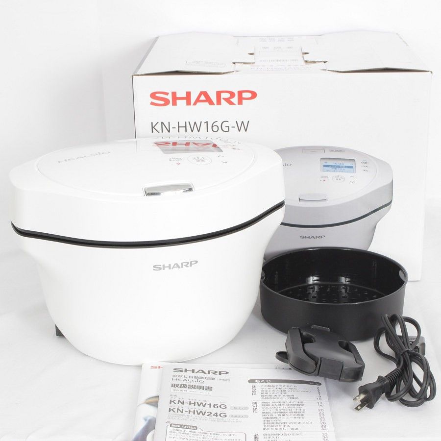 シャープ ヘルシオ 電気調理鍋スマホ連携 ホワイト KN-HW16G-W シャープ ヘルシオ 電気調理鍋スマホ連携 ホワイト KN-HW16G-W KN