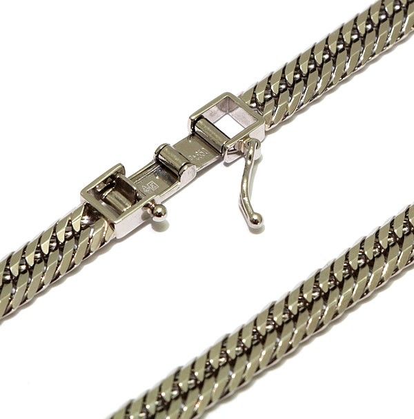 美品 12面 トリプル 喜平プラチナネックレス Pt850 約51.2g 約