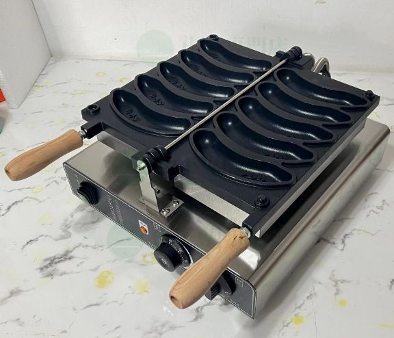 新品 電気 バナナ型 焼き機 ワッフル メーカー 焼成取数5個 単相 新品 電気 バナナ型 焼き機 ワッフル メーカー 焼成取数5個 単相