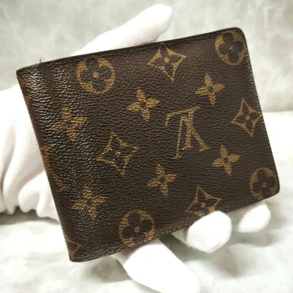 【美品】LOUIS VUITTON ルイヴィトン M60026 ルイヴィトン モノグラム ポルトフォイユ フロリンレザー 財布 M60026