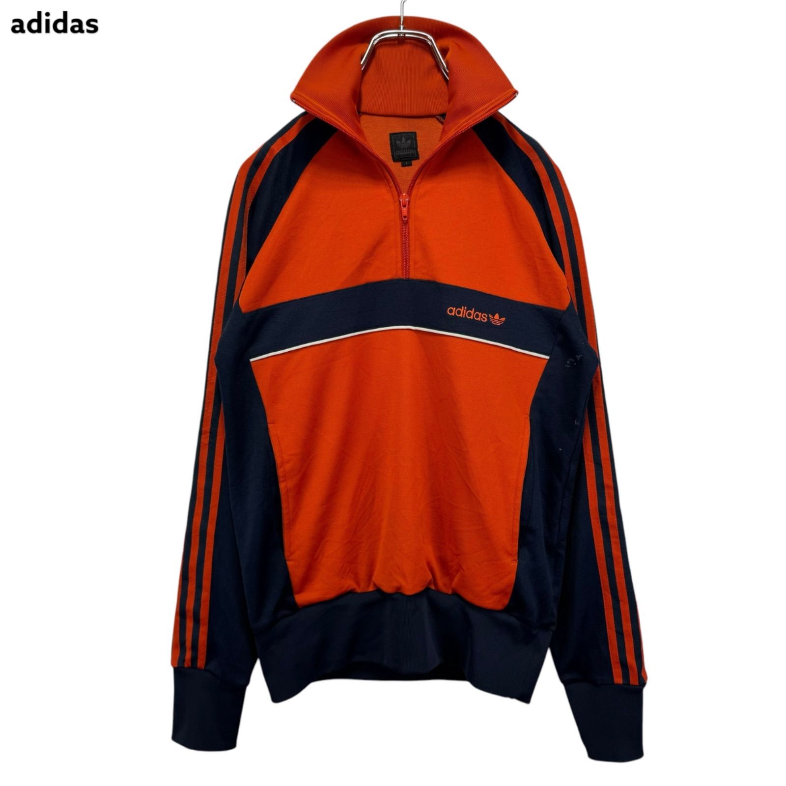 <人気>アディダス オリジナルス トラックジャケット ジップアップ 刺繍 ロゴ 90s vintage adidas Logo Embroidery Zip-up Track Jacket