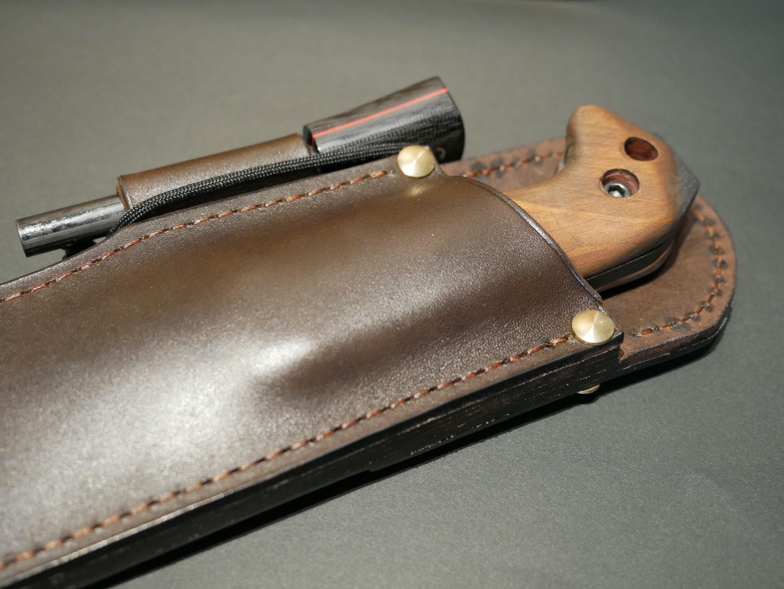 KA-BAR BK2専用 ブッシュクラフトシース ダークブラウン