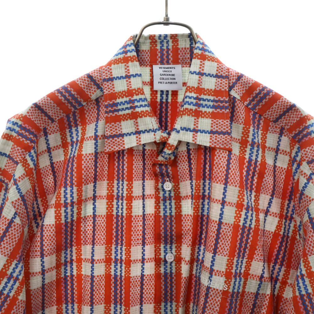 VETEMENTS (ヴェトモン) 23SS BARBES Check Shirt UE63SH300R コットン