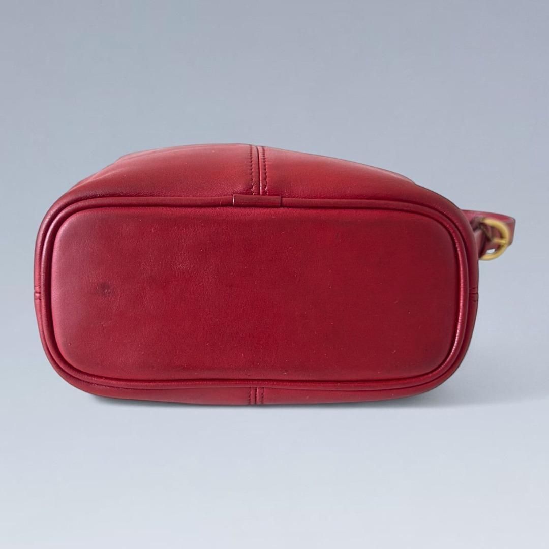 COACH オールドコーチ バケツ ワンショルダー 肩掛け トートバッグ 赤 COACH オールドコーチ バケツ ワンショルダー 肩掛け トート
