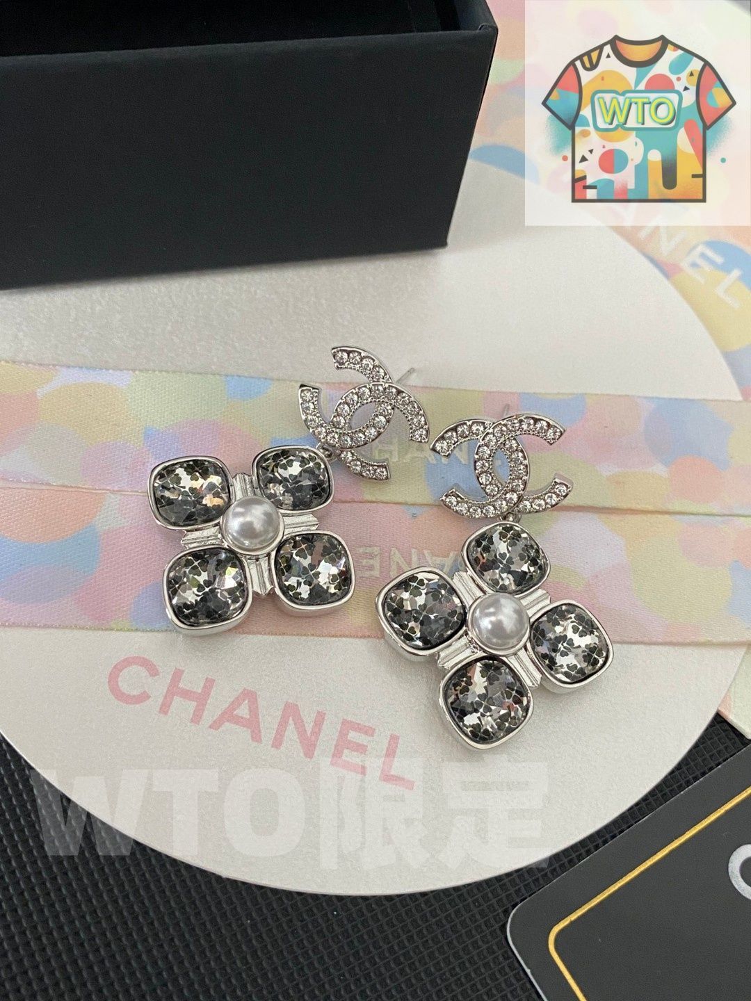 今日WTO】Chanel ヴィンテージ ダブル C ピアス 送料無料！在庫