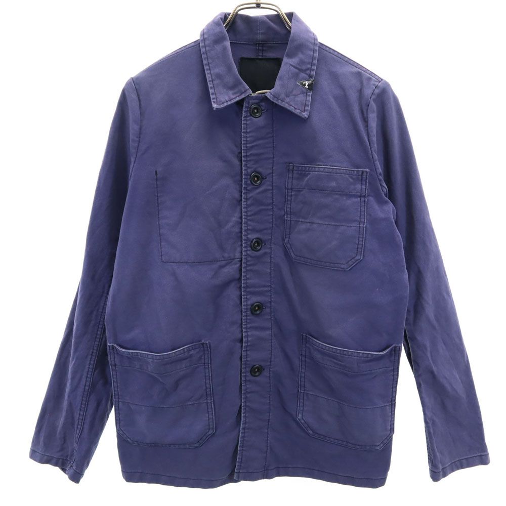 デンハム マオ ジャケット S ネイビー DENHAM ワーク MAO JACKET 