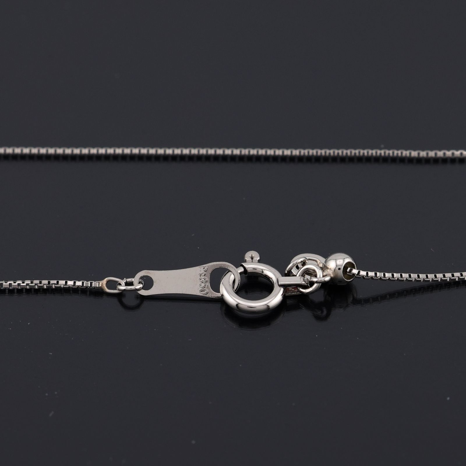 Pt.850 プラチナ パパラチアサファイア 0.249ct ／ ダイヤモンド 0.08  