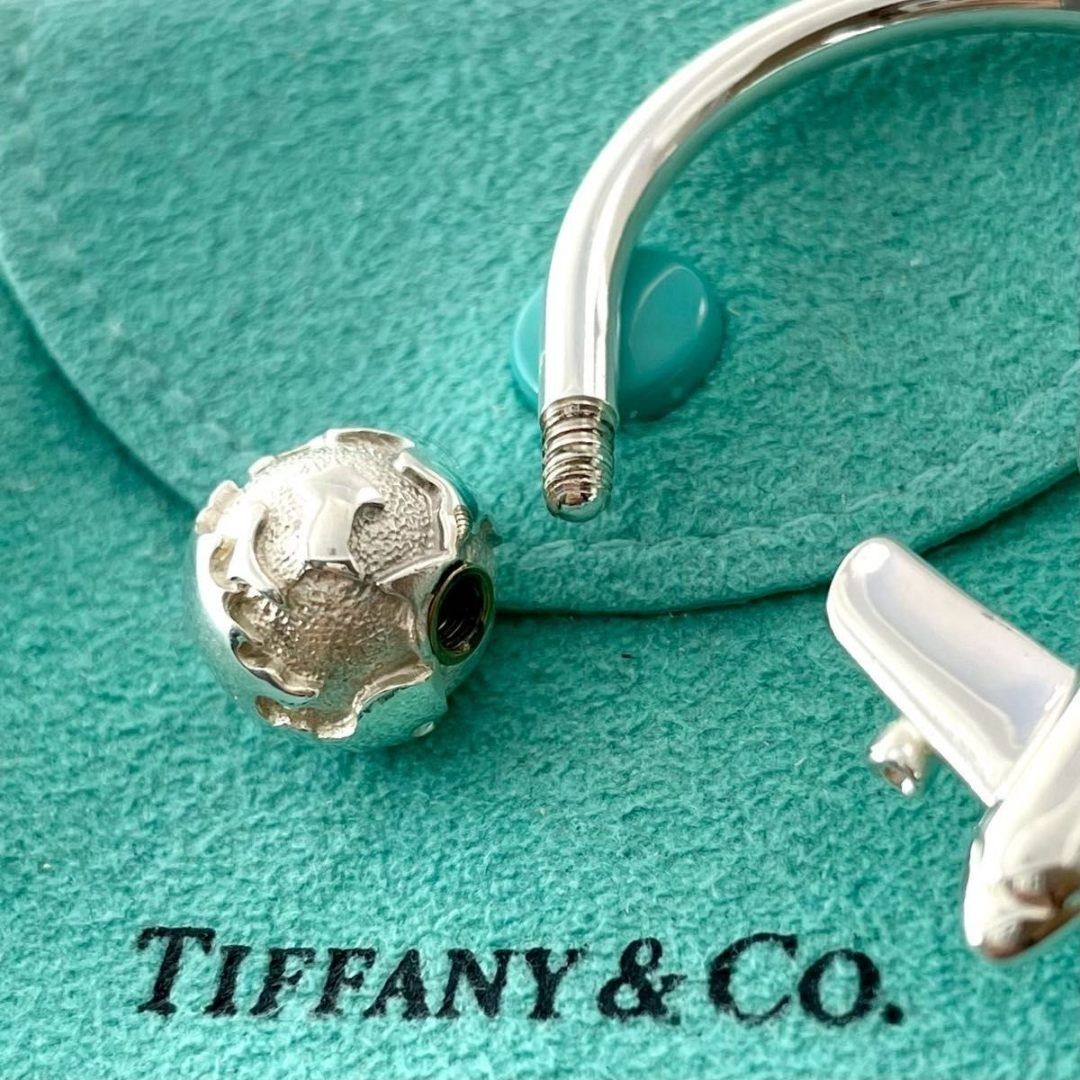 ティファニー 希少 飛行機 地球儀 キーリング キーホルダー 925 TH2fe