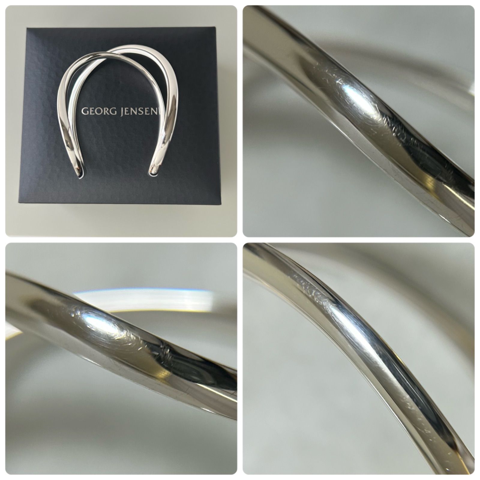 ジョージジェンセン 452A バングル カフ インフィニティ AG925 Georg Jensen #M