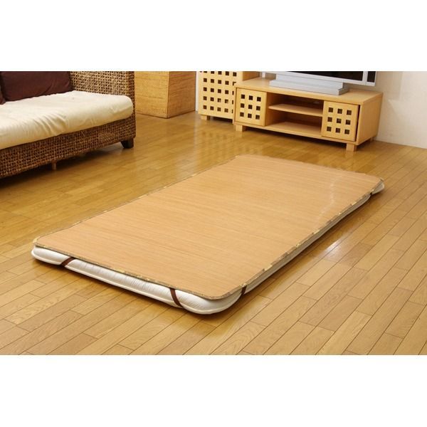 敷きパッド 寝具 シングル 約100×200cm ブラウン 4方ゴムバンド付 耐久性 竹シーツ ひんやり竹 敷パッド ベッドルーム 生活雑貨【代引不可】