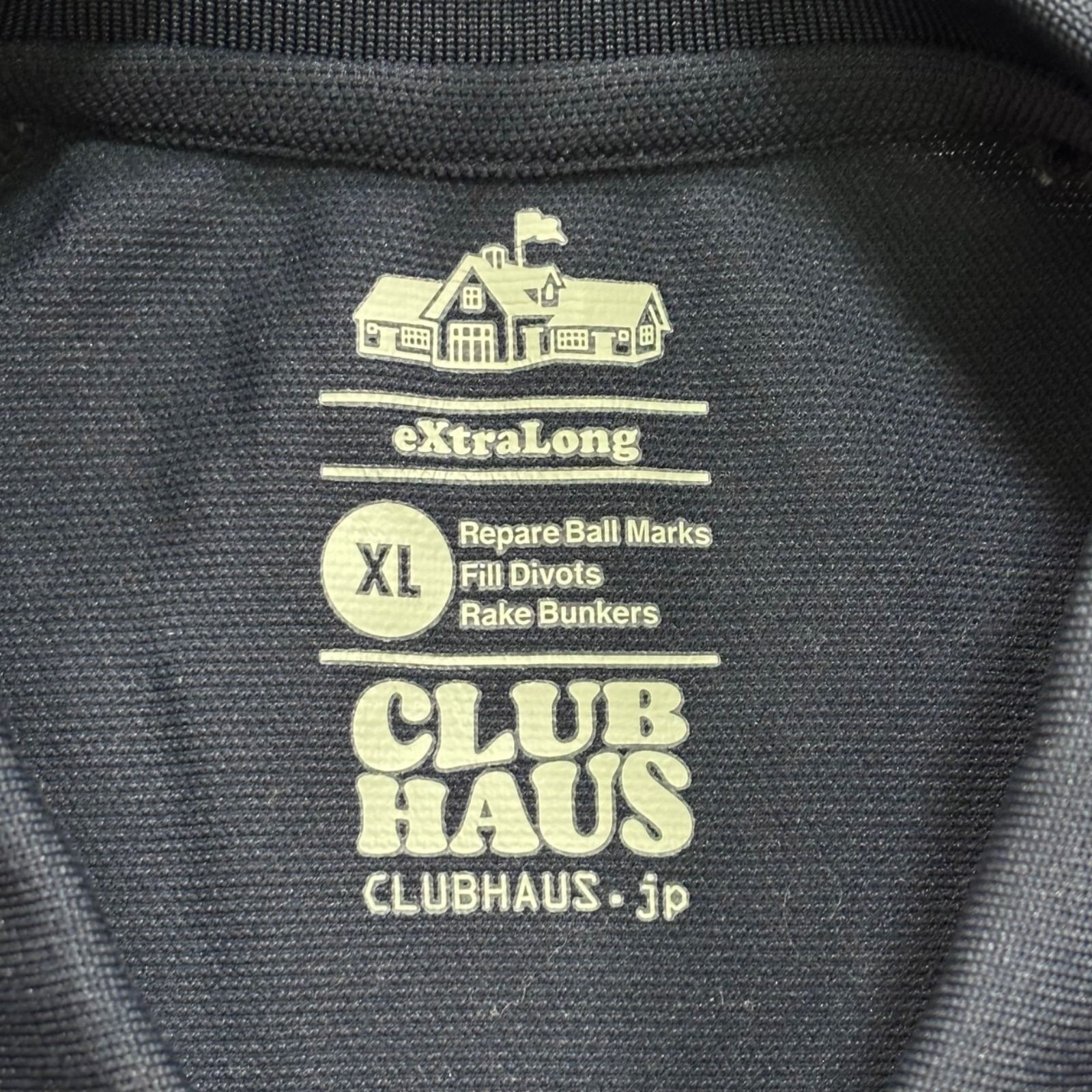 極美品 CLUB HAUS WE SUPPORT AMATEURS ポロシャツ ネイビー XL