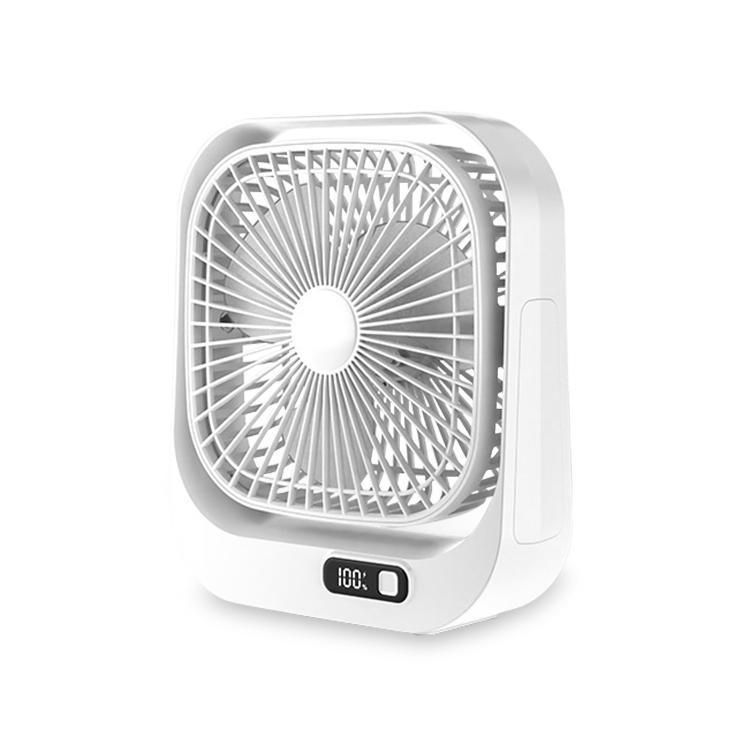 卓上扇風機 静音オフィス USB充電式 ファン 360°角度調節 3段階風量 残量表示 コンパクト 省スペース 簡単操作 季節家電 ポータブル 熱中