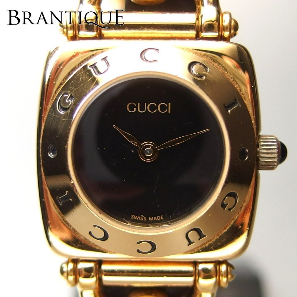 GUCCI】グッチ 6400L GP QZ レディース 腕時計 - BRANTIQUE - メルカリ