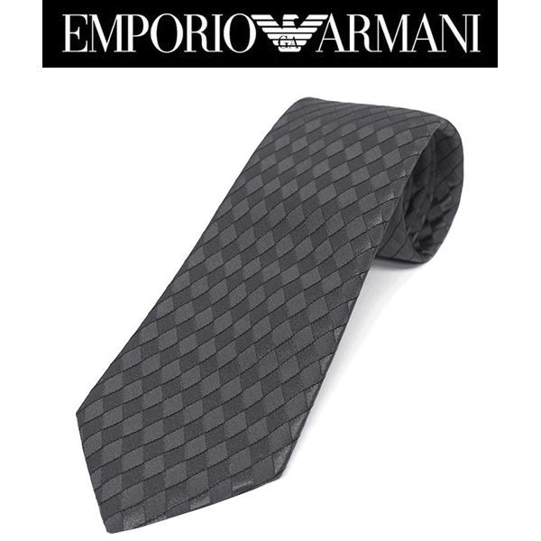 新品 エンポリオ アルマーニ ネクタイ グレー EMPORIO ARMANI