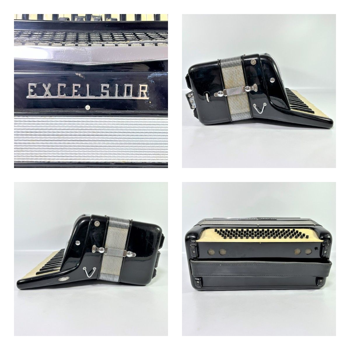 アコーディオンEXCELSIOR 580 ジャンク品】 EXCELSIOR エキセルシャー MODEL 580 37鍵盤 80