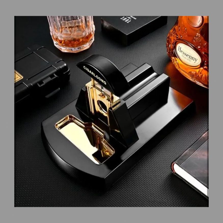 シガーハサミアメリカ風大卓上金属ステンレス四孔シガーナイフシガーカッター