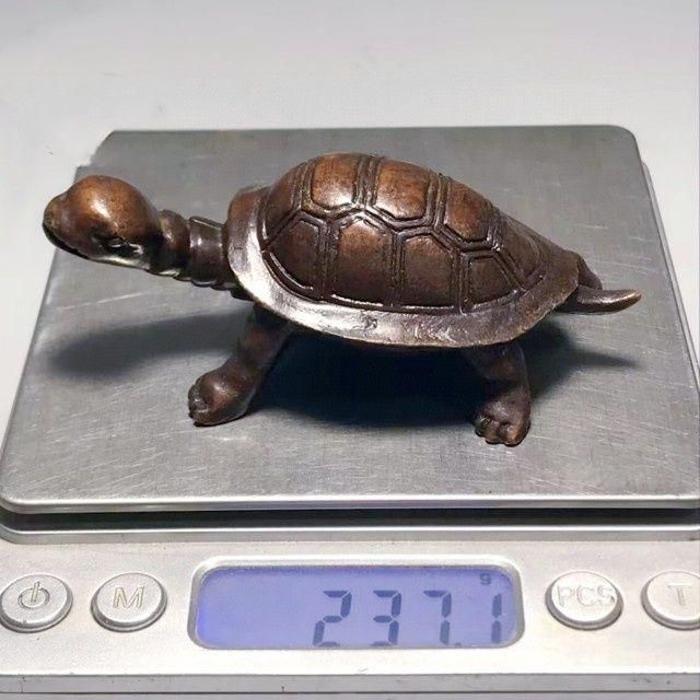 銅細工 長寿亀 竜亀 茶玩 蓋置 文鎮 装飾品 工芸品 美術品 置物 銅 細工 茶道具 香道具 蓋置 置物 長寿亀 文鎮 銅製 工芸品 置物