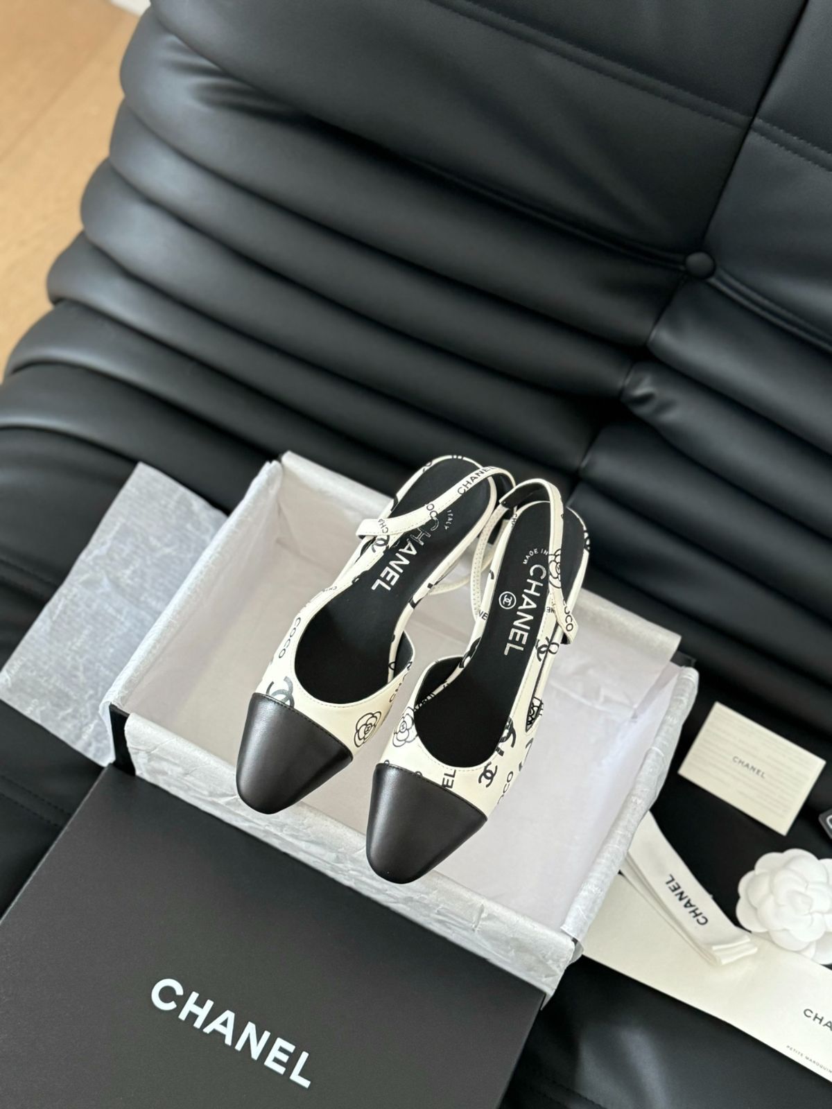 **足元も上品に♡**【CHANEL】 スリングバッグ シャネル スリングバック バックレス サンダル11-2 - メルカリ