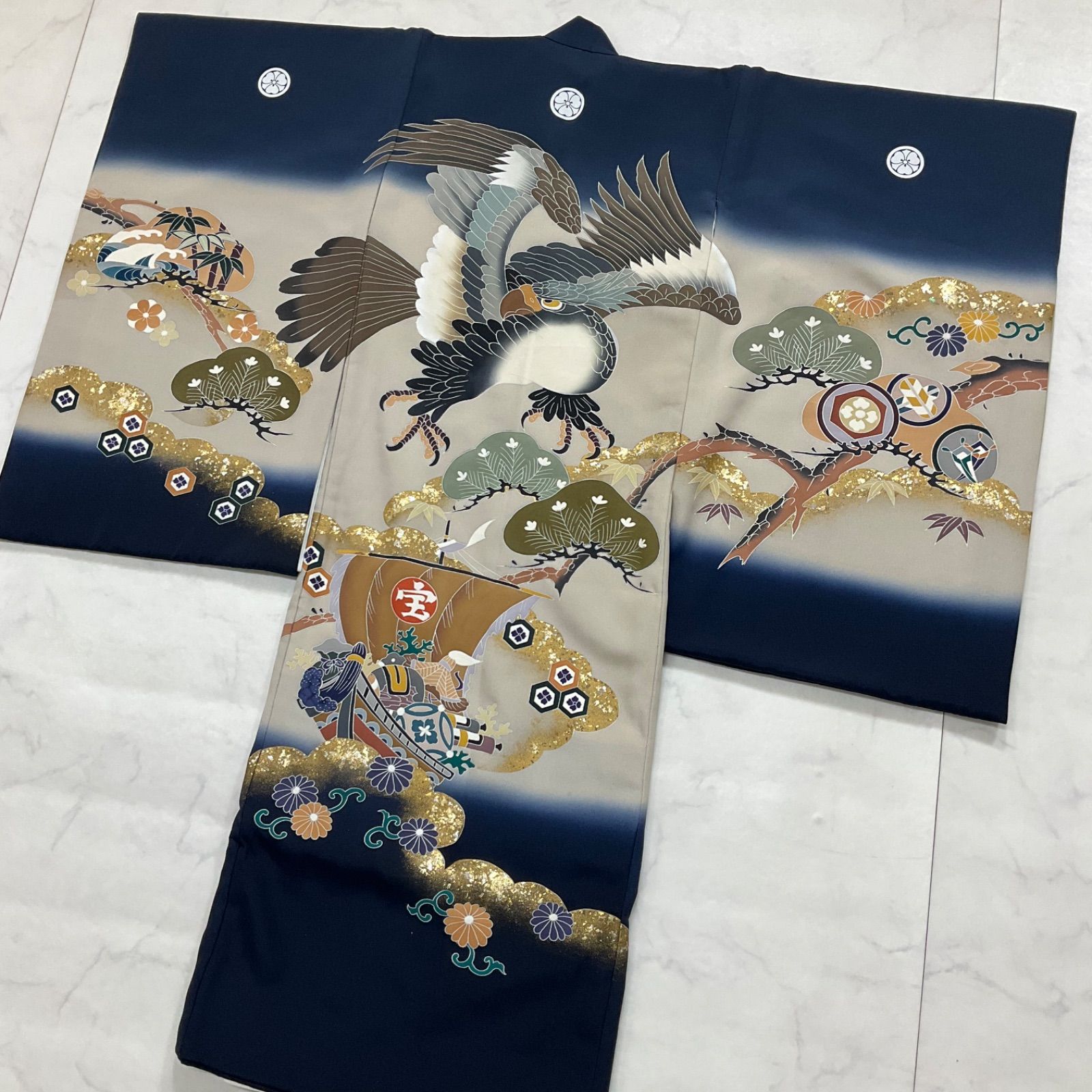 kimono+one◆未使用同然●産着◆お宮参り◆襦袢付き◆七五三◆３歳用◆男の子着物◆七五三お詣り男の子着物こどものひお正月卒業式◆U154 ◇kimono+one◇産着◇お宮参り◇正絹◇襦袢付き◇五つ紋◇想美一◇七五三◇３歳用◇男の子着物◇七五三お詣り男の子着物こどものひお正月卒業式◇U75  - メルカリ