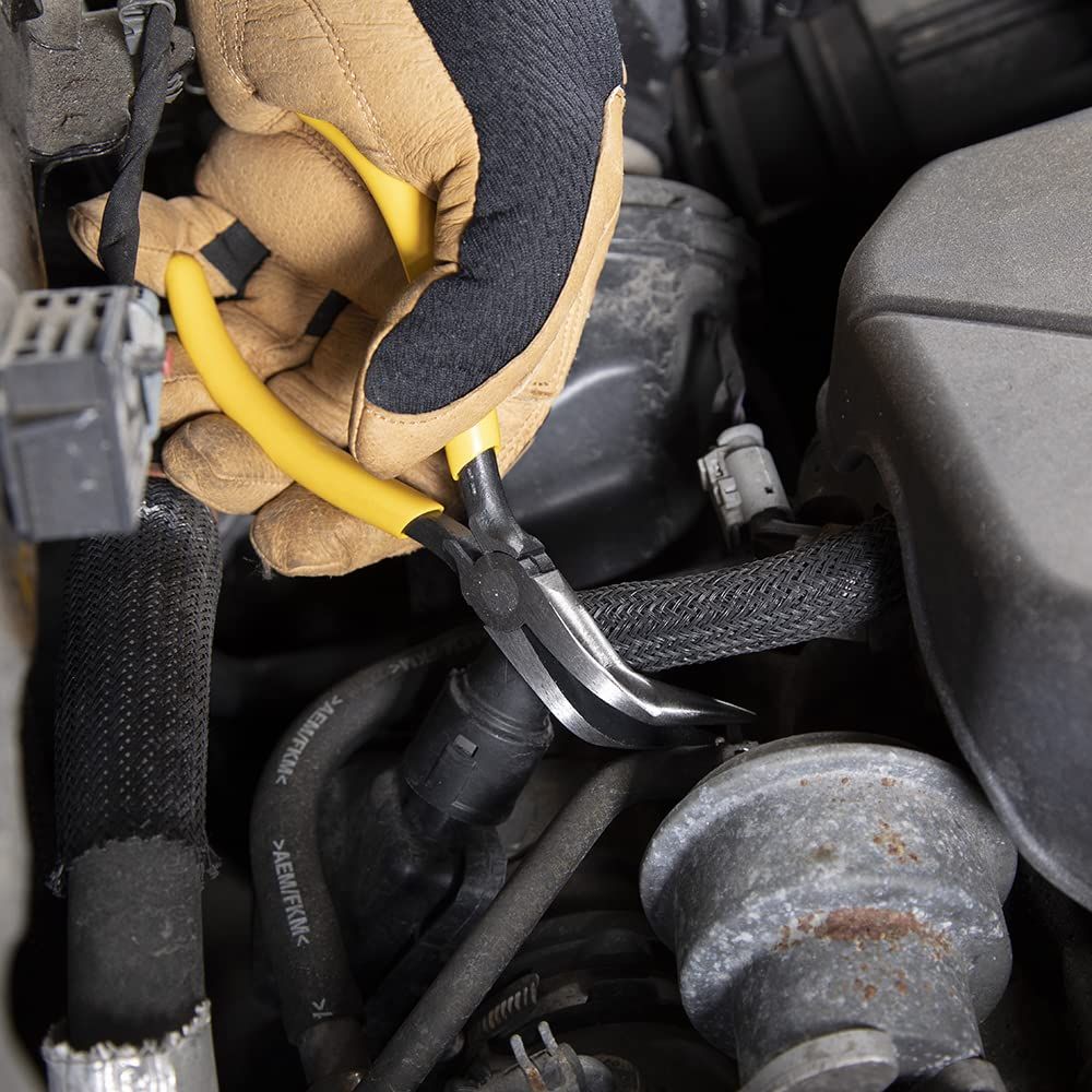 KLEIN 電工 先曲がりロングノーズプライヤー D302-6