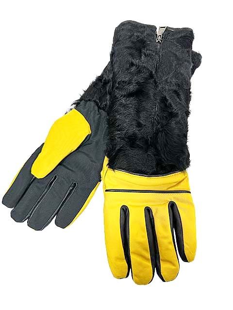 MONCLER モンクレール 小物 手袋 グローブ ブラック×イエロー Mサイズ＿S25＿セルモアから ＿s-0161-r25