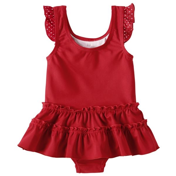  ミキハ ミキハウス mikihouse ドットリボン＆フリル ワンピース水着 100 cm 紺 03 ベビー水着(女の子) 水着 ラッシュガード