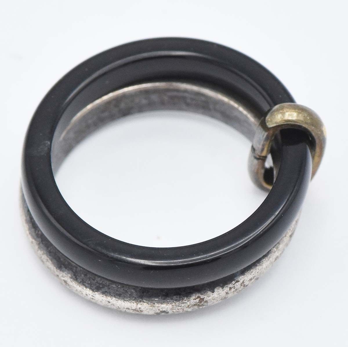 GEORG JENSEN ジョージジェンセン A119 オニキス ダブルリング