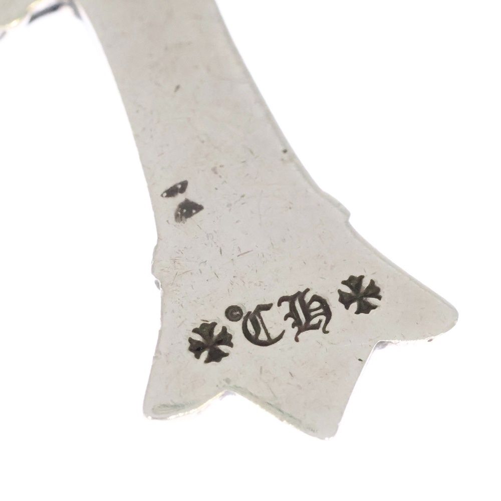 CHROME HEARTS クロムハーツ DBL CH CRS SML P D スモールダブルCH クロスペンダントトップ PAVEダイヤ シルバー WWW_MORNINGWALKER_COM