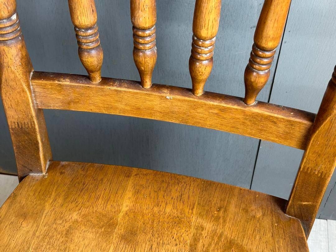 古家具ビンテージ品◾️籐ラタンフレーム シングルチェア 椅子