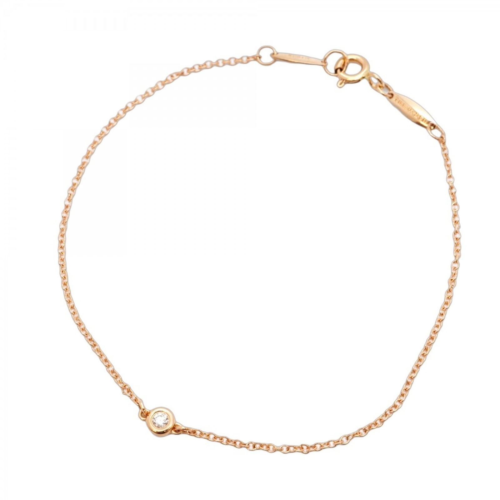 ティファニー Tiffany ティファニー ブレスレット バイザヤード 1PD 18KPG ピンクゴールド ダイヤモンドレディース