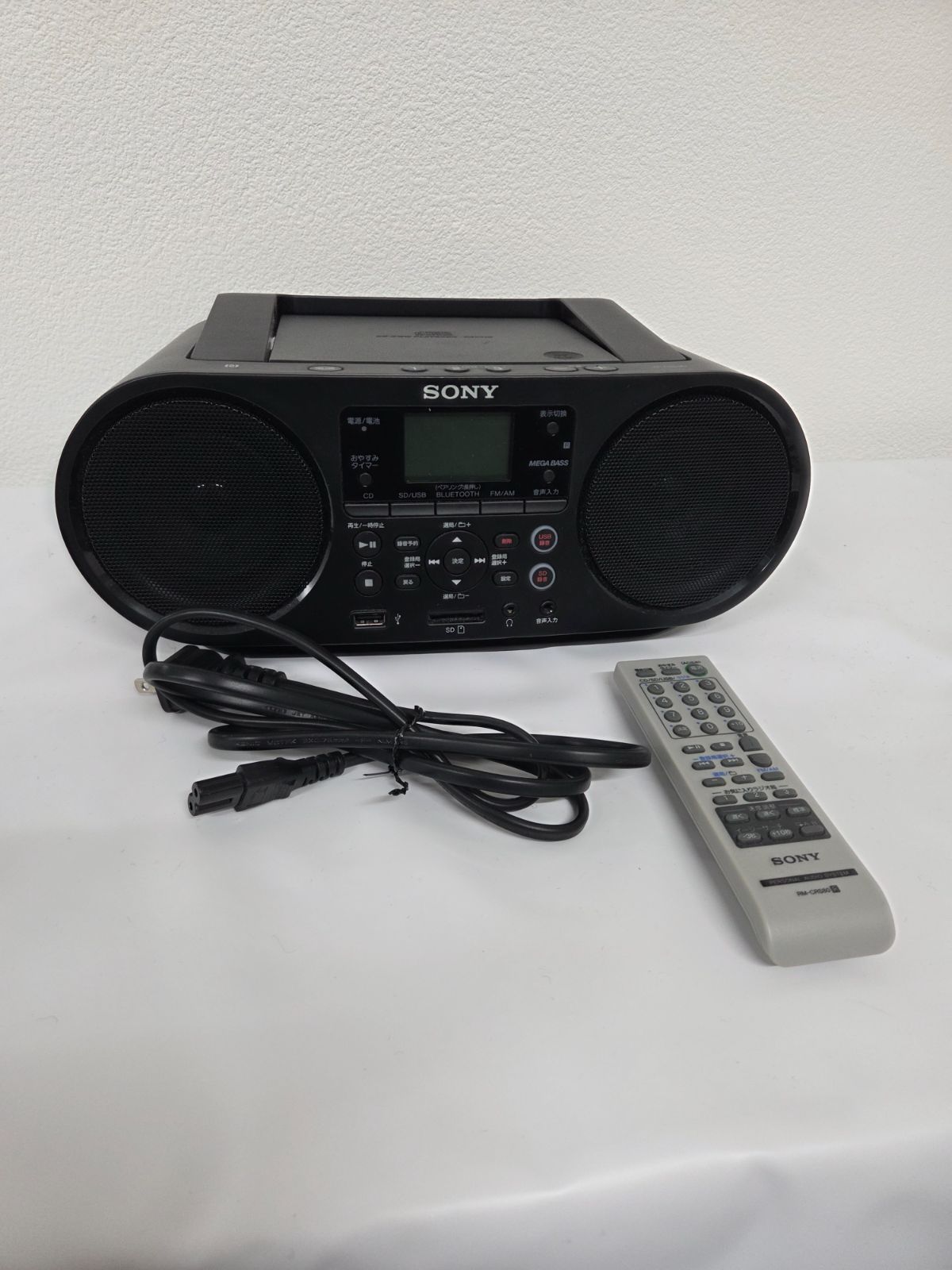 SONY ソニー ZS-RS81BT CD Bluetooth対応 ラジカセ リモコン付き 動作 済み