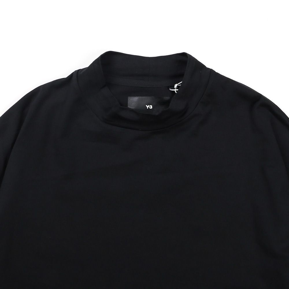 Y-3 ワイスリー - MOCK NECK TEE 長袖Tシャツ H44787 ブラック - トップス