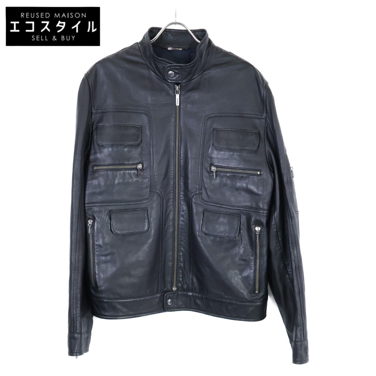 VERSACE CLASSIC ヴェルサーチクラシック ブラック ラムレザー 
