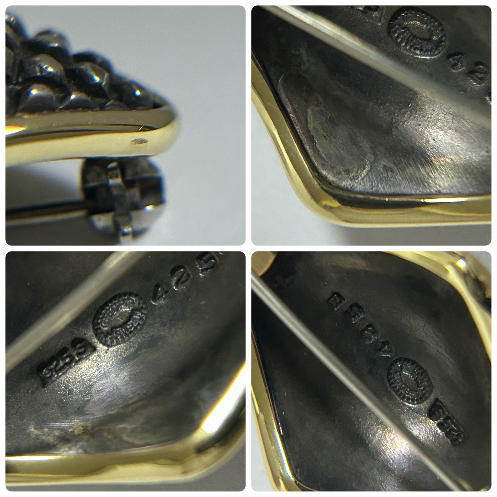 ジョージジェンセン ブローチ 425B リーネムンテ 925 コンビ
