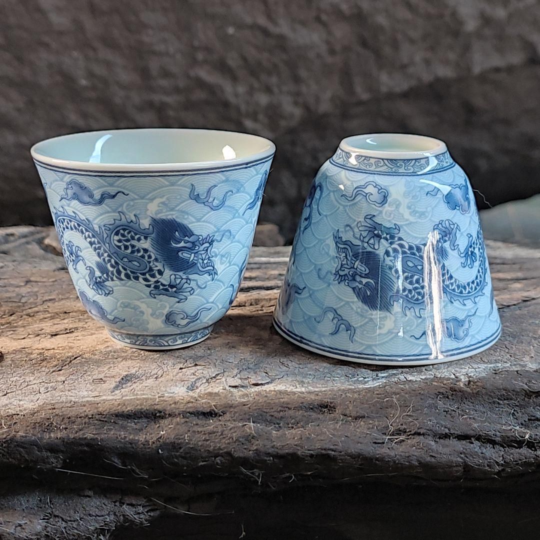 中国茶器 景徳鎮紅乾隆三才蓋碗茶碗 湯飲み 煎茶道具 未使用品