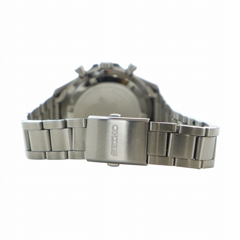 ★ セイコー SEIKO 3900本 初音ミク Happy 16th Birthday 腕時計 ウォッチ クォーツ クロノグラフ デイト カレンダー付き ロゴ シルバー色 8T63-02J0 GY18 |MQ