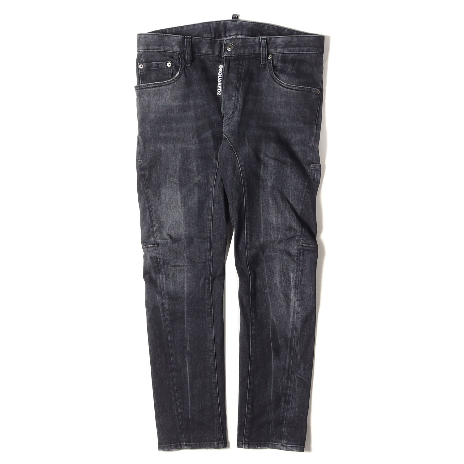 DSQUARED2 ディースクエアード パンツ サイズ:44 20SS ヴィンテージ加工 ストレッチ バイカー デニム パンツ TIDY BIKER  JEAN S71LB0750 ブラック 黒 イタリア製 ボトムス ジーンズ ジーパン【メンズ】 - メルカリ