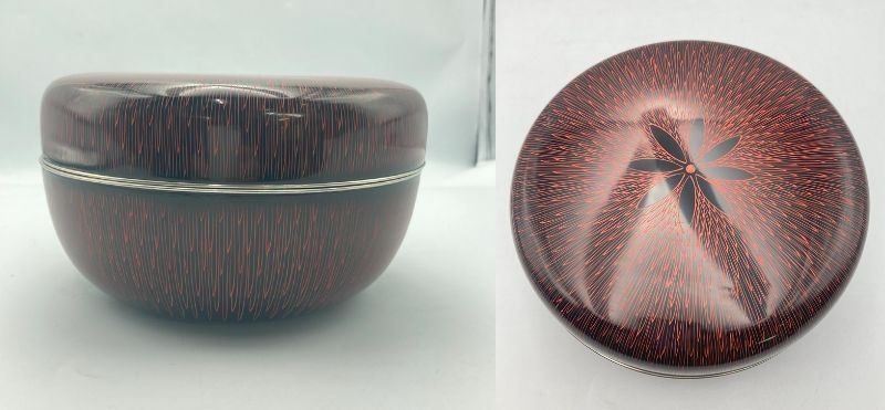 輪島塗 菊毛彫 菓子器 漆器 蓋物 中古 D4 輪島塗 菊毛彫 菓子器 漆器 蓋物 中古 D4の通販 by 京都